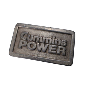 Vintage Cummins Power Belt Buckle - 4"