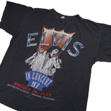 Load image into Gallery viewer, Distressed Vintage 1997 Elvis in Concert Band Tee - L