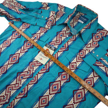 Load image into Gallery viewer, NWT Vintage Wrangler Checotah Pattern Pearl Snap Western Shirt - XLT