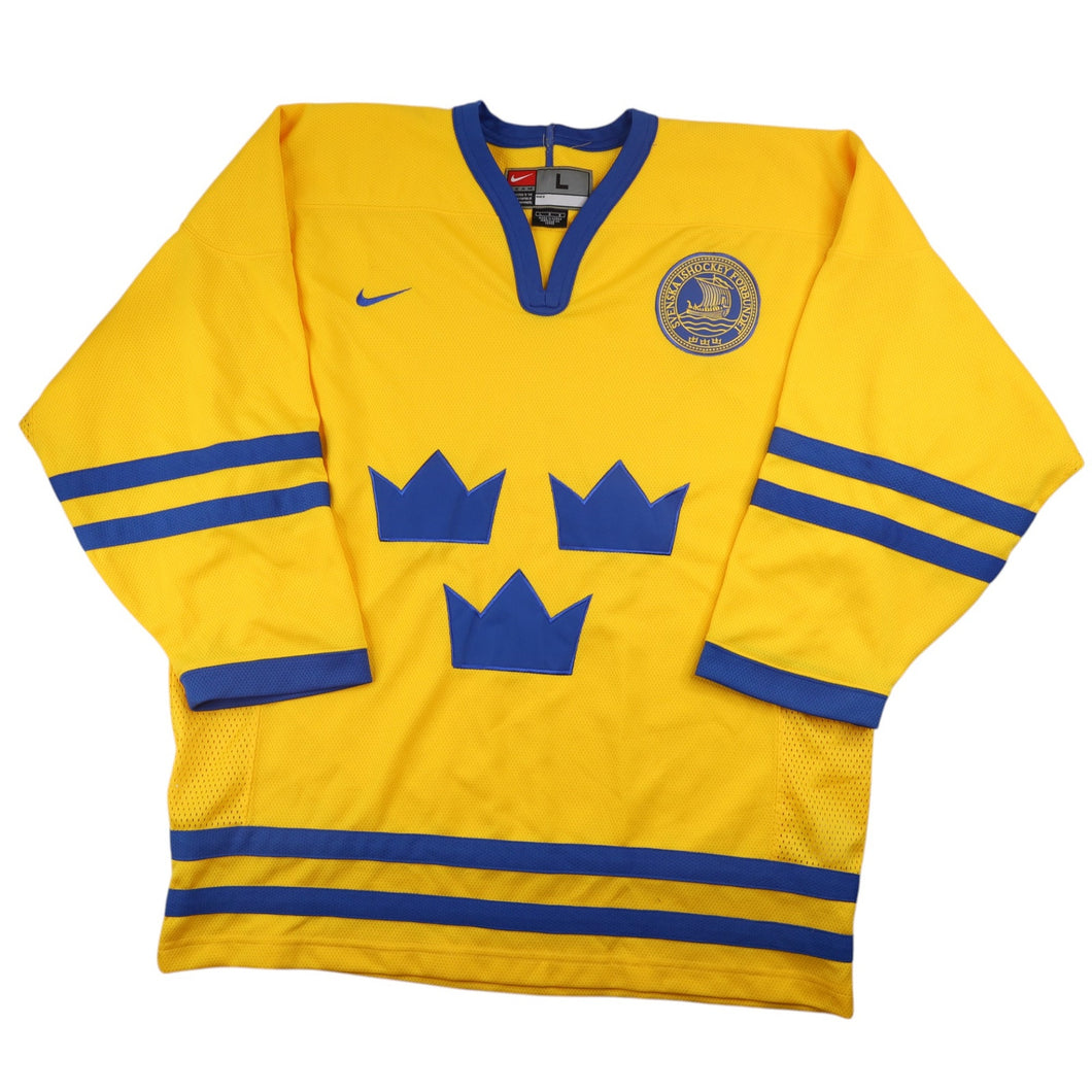 Vintage Nike Sweden Svenska Ishockey Forbundet Hockey Jersey - L