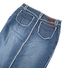 Load image into Gallery viewer, Vintage Y2k Zana Di Denim Frayed Edge Maxi Skirt - W11