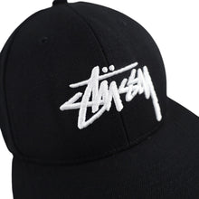 Load image into Gallery viewer, Vintage Stussy Embroidered Spellout Snapback Hat - OS