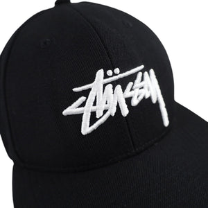 Vintage Stussy Embroidered Spellout Snapback Hat - OS