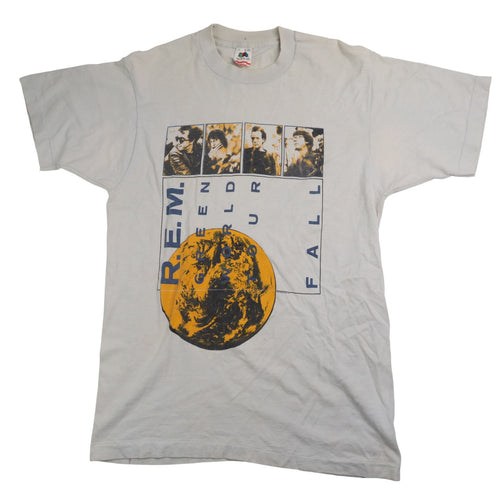 Vintage 80s R.E.M Green World Tour Graphic Band Tee - L