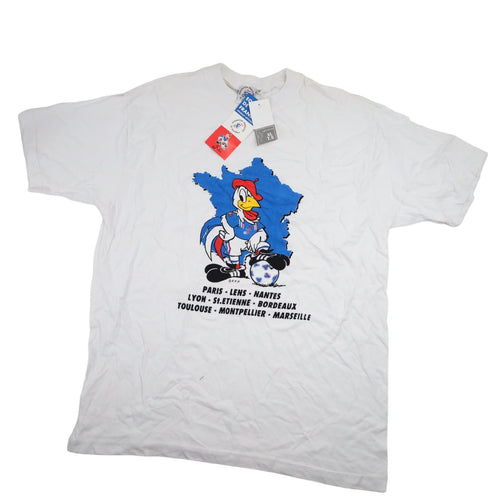 Vintage NWT Federation of France Football Graphic T Shirt - XL