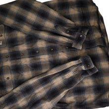 Load image into Gallery viewer, Carhartt Shadow Plaid Flannel Button Up Shirt - 2XLT