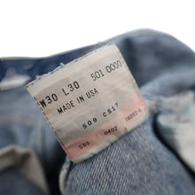 Load image into Gallery viewer, Vintage Levis 501xx Lightly Distressed USA Made Denim Jeans - 30"