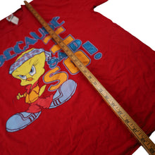 Load image into Gallery viewer, Vintage 90s Looney Tunes Tough Tweety Bird Glitter Graphic T Shirt - L