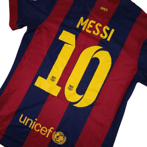 Nike F.C.B Barcelona Lionel Messi Home Soccer Jersey - M