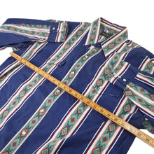 Load image into Gallery viewer, Vintage High Noon Vertical Aztec Striped Pearl Snap Western Shirt - L
