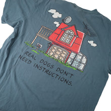 Load image into Gallery viewer, Vintage Peanuts Snoopy "Real Dogs Don't Need Instructions" Graphic T Shirt - XL