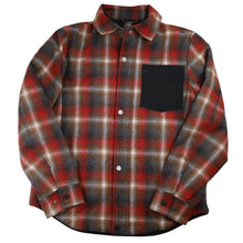 Load image into Gallery viewer, Pendleton Shadow Plaid Polyfill Quilted Wool Shirt Jacket - M