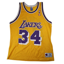 Load image into Gallery viewer, Vintage 90s Champion LA Lakers Shaquille O'Neal Basketball Jersey - L