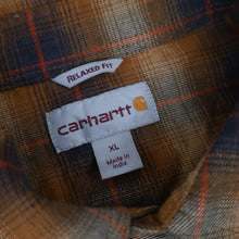 Load image into Gallery viewer, Carhartt Shadow Plaid Pearl Snap Down Flannel Shirt - XL