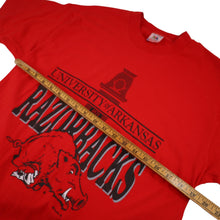 Load image into Gallery viewer, Vintage University of Arkansas Razorbacks Graphic T Shirt - L