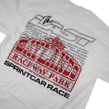 Load image into Gallery viewer, Vintage 80s  Baylands Raceway Sprint Car Racing Graphic T Shirt - L