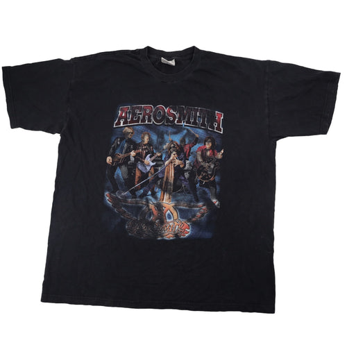 Vintage 2001 Aerosmith Push Play Graphic  Tour T Shirt - XL