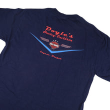 Load image into Gallery viewer, Vintage Y2k Harley Davidson Flame Spellout Graphic T Shirt - L
