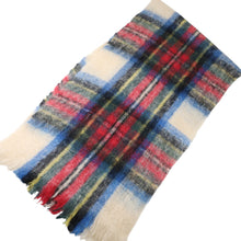 Load image into Gallery viewer, Vintage St Michael Mohair Wool Blend Shadow Plaid Large Scarf - OS