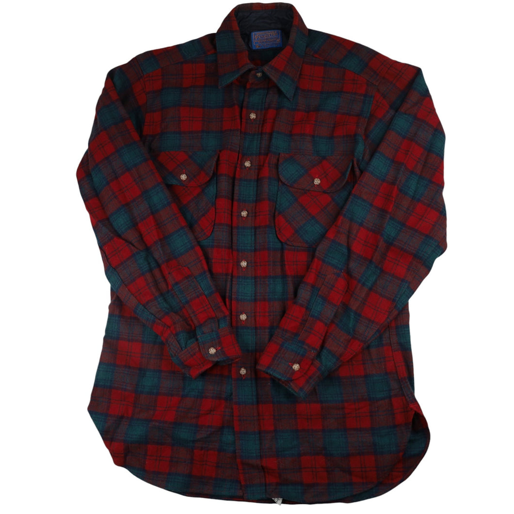 Vintage Pendleton %100 Wool Lindsay Tartan Plaid Flannel Shirt - M
