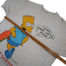Load image into Gallery viewer, Vintage 1990 Bart Simpson "Cool Your Jets Man" Graphic T Shirt