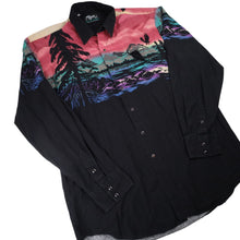 Load image into Gallery viewer, Vintage Ropers Pastel Nature Scene Button Up Western Shirt - XL