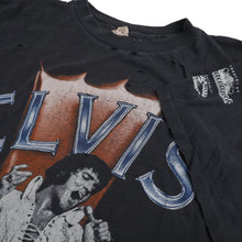 Load image into Gallery viewer, Distressed Vintage 1997 Elvis in Concert Band Tee - L
