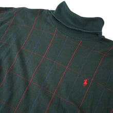 Load image into Gallery viewer, Vintage Polo Ralph Lauren Grid Pattern Turtle Neck Shirt - L