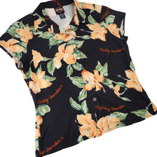 Load image into Gallery viewer, Vintage Harley Davidson x Tori Richards Silk Floral Button Up Shirt - WMNS M