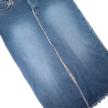 Load image into Gallery viewer, Vintage Y2k Zana Di Denim Frayed Edge Maxi Skirt - W11