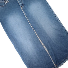 Load image into Gallery viewer, Vintage Y2k Zana Di Denim Frayed Edge Maxi Skirt - W11