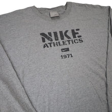Load image into Gallery viewer, Vintage Y2k Nike Athletics Graphic Spellout Long Sleeve T Shirt - XL