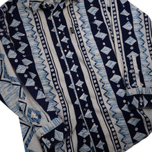 Load image into Gallery viewer, Vintage Brooks &amp; Dunn by Panhandle Slim Aztec Pearl Snap Down Western Shirt - L