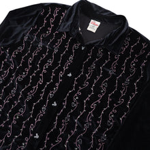 Load image into Gallery viewer, Vintage Disney Embroidered Velour Button Down Shirt - WMNS XL