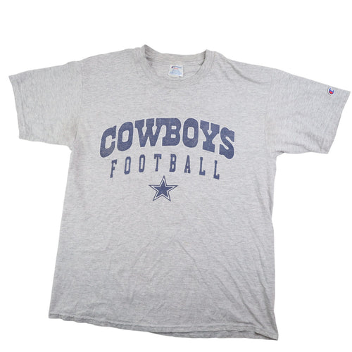 Vintage Champion Dallas Cowboys Football Spellout Graphic T Shirt- L