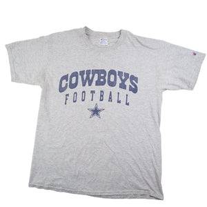 Vintage Champion Dallas Cowboys Football Spellout Graphic T Shirt- L