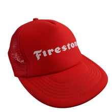 Load image into Gallery viewer, Vintage Firestone Spellout Mesh Foam Trucker Hat - OS