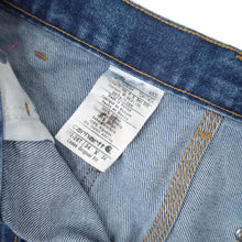Load image into Gallery viewer, Carhartt B73-DST Denim Double Knee Baggy Carpenter Pants - 34"x34"