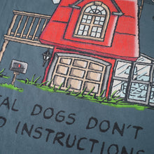 Load image into Gallery viewer, Vintage Peanuts Snoopy "Real Dogs Don't Need Instructions" Graphic T Shirt - XL