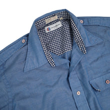 Load image into Gallery viewer, True Vintage 60s Jas. K. Wilson Mens Large Chambray Work Shirt Blue - L