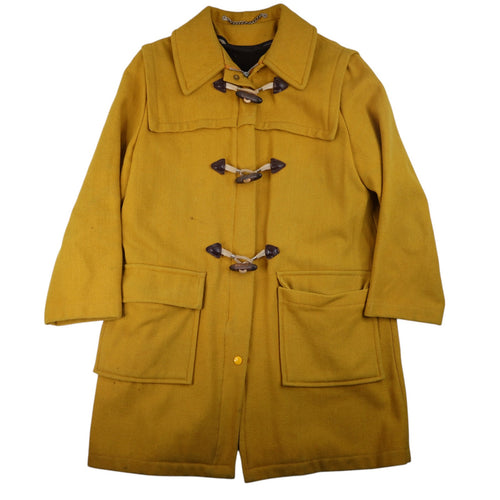 True Vintage 70s Sears Roebuck JR Bazaar Bone Toggle Wool Coat - WMNS M