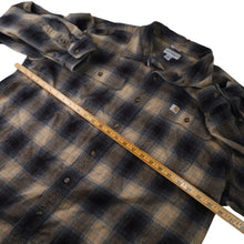 Load image into Gallery viewer, Carhartt Shadow Plaid Flannel Button Up Shirt - 2XLT