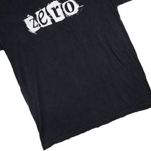 Vintage Y2k Zero Skateboards Graphic Spellout T Shirt - M