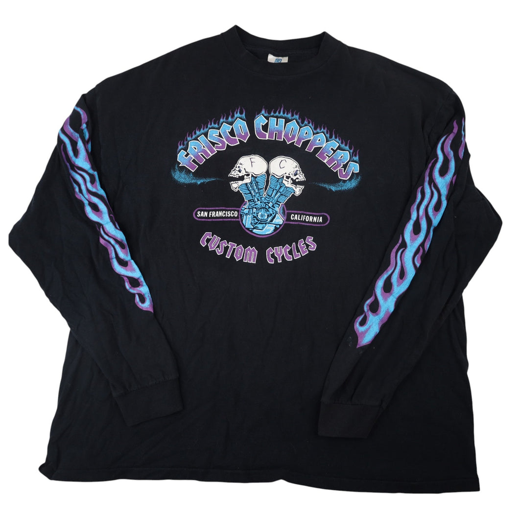 Vintage Frisco Choppers Custom Cycles Graphic T Shirt - XXL