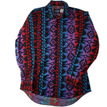 Load image into Gallery viewer, Vintage Wrangler Vibrant Southwestern Print Cowboy Shirt - L