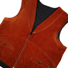Load image into Gallery viewer, Vintage ABC for Kawasaki Suede Leather Riding Vest - L