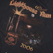 Load image into Gallery viewer, Vintage Y2k Harley Davidson 6th Annual Lighthouse Run Graphic Muscle T - XL