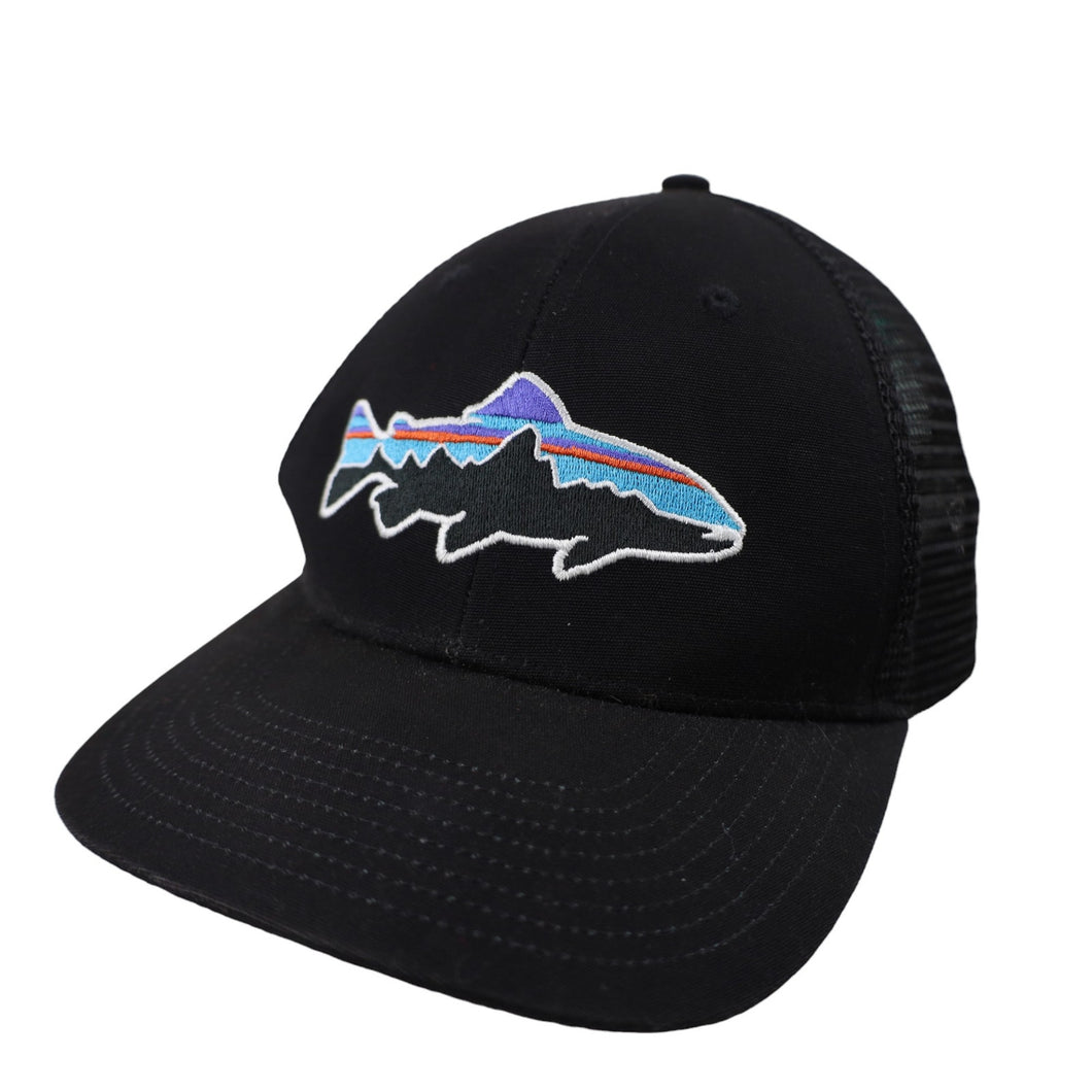 Patagonia Fitz Roy Trout Logo Mesh Trucker Hat - OS