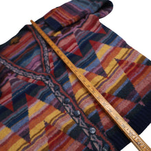 Load image into Gallery viewer, Vintage Eddie Bauer Geometric Pattern Wool Cardigan Sweater - XL