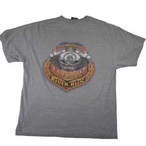 Vintage Y2k Harley Davidson Laughlin Rive Run Graphic T Shirt - L